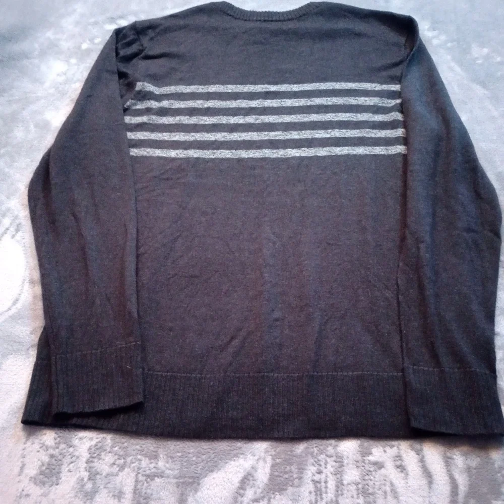 Smartwool Sparwood Crew Neck Pullover Sweater Charcoal Gray K Mens Size L‎ Large